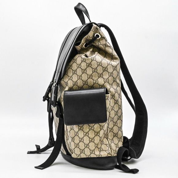 GUCCI Black Leather Backpack - Picture 4 of 16
